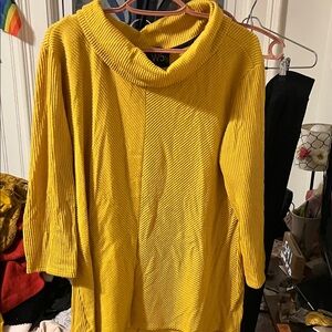 W5 Mustard Cowl Neck Sweater